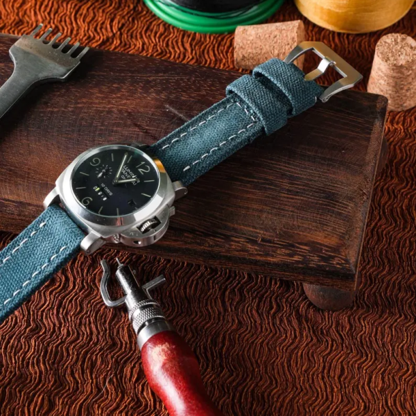 Forest Green Canvas Watch Strap