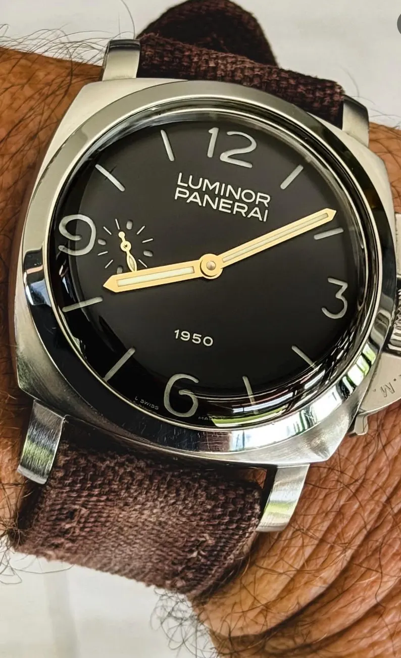 Brown Rolled Leather Watch Strap